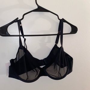 Unlined Demi Coverage Underwire Bra 38B